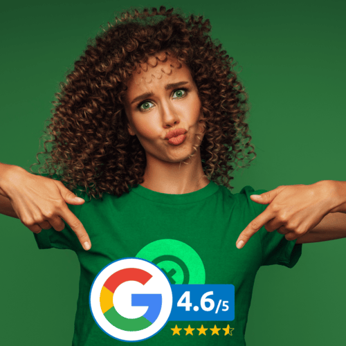 Vera toont onze Google rating, 4.6 uit 5